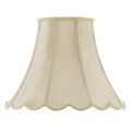 Radiant SH-8105-12-CM 12 in. Vertical Piped Scallop Bell Shade; Champagne RA49434